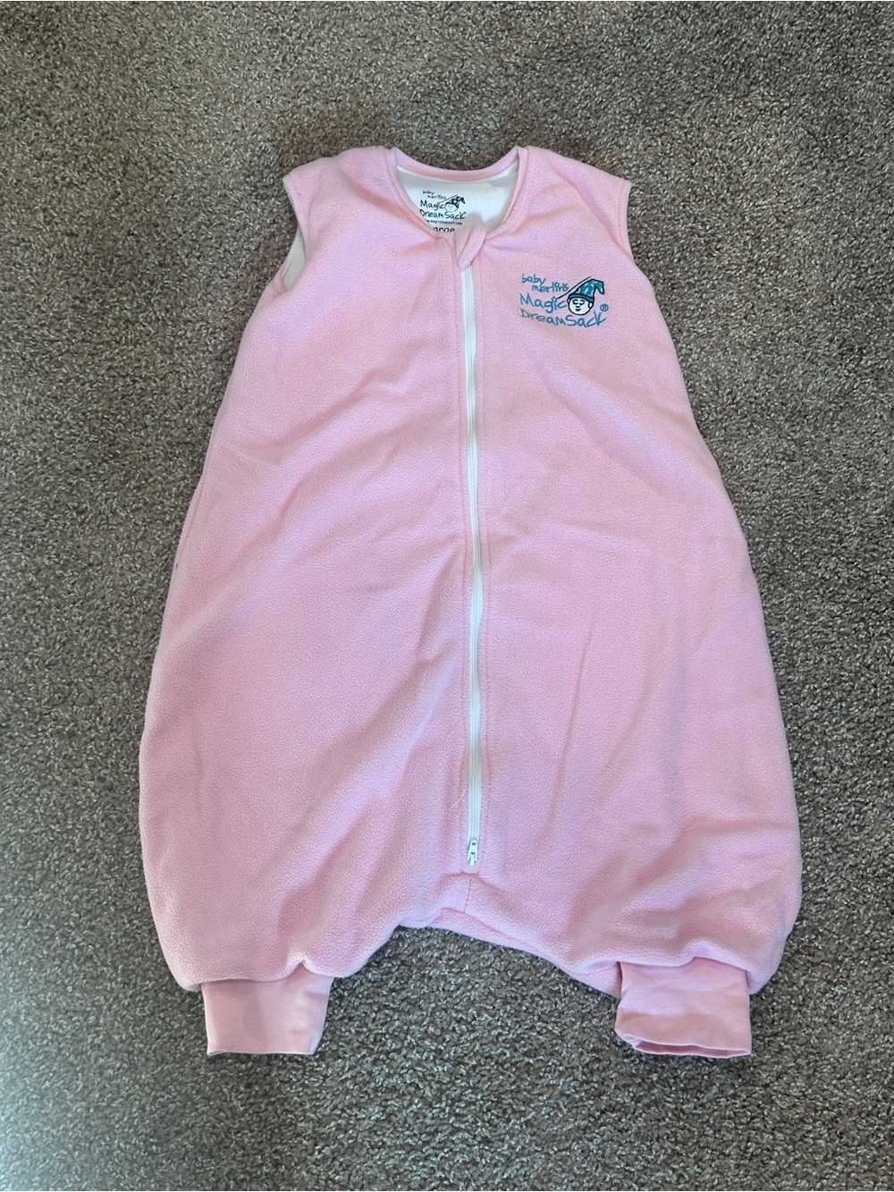Baby Merlin Magic a dream Sack: Sleeveless Pink Sleep Sack with Front Zipper